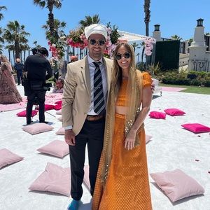 Indian/Pakistani Lehenga and top.